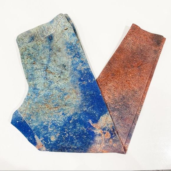 SOFT SURROUNDINGS abstract colorful thick leggings - PS - Picture 1 of 7